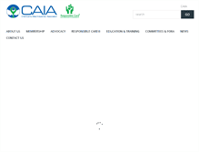 Tablet Screenshot of caia.co.za